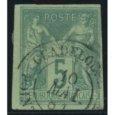 Sage Type II YT 31 - 5 c. vert - Oblitere cote 8 euro