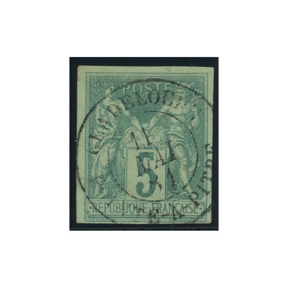 Sage Type II YT 31 - 5 c. vert - Oblitere cote 8 euro