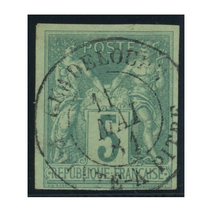 Sage Type II YT 31 - 5 c. vert - Oblitere cote 8 euro