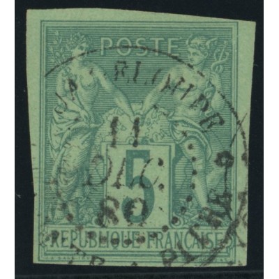 Sage Type II YT 31 - 5 c. vert - Oblitere cote 8 euro