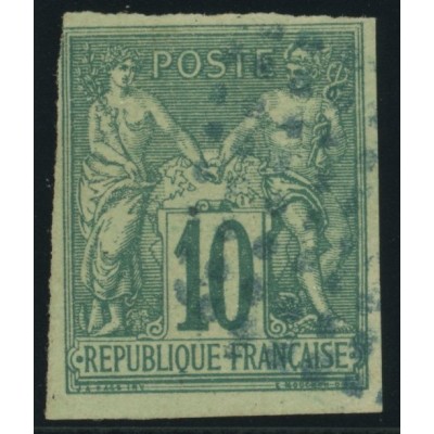 Sage Type II YT 32 - 10 c. vert - Oblitere cote 30 euro
