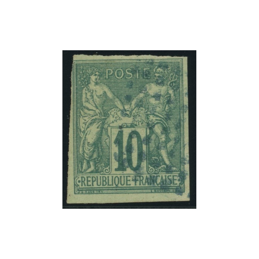 Sage Type II YT 32 - 10 c. vert - Oblitere cote 30 euro