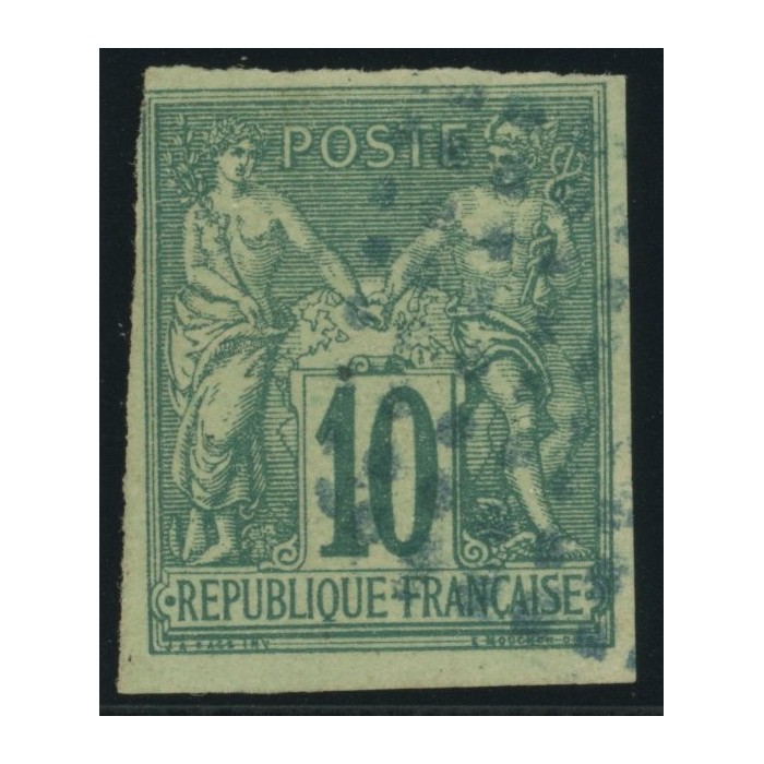 Sage Type II YT 32 - 10 c. vert - Oblitere cote 30 euro