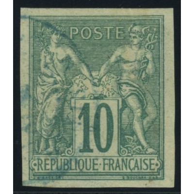 Sage Type II YT 32 - 10 c. vert - Oblitere cote 30 euro