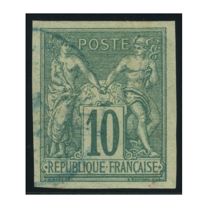 Sage Type II YT 32 - 10 c. vert - Oblitere cote 30 euro