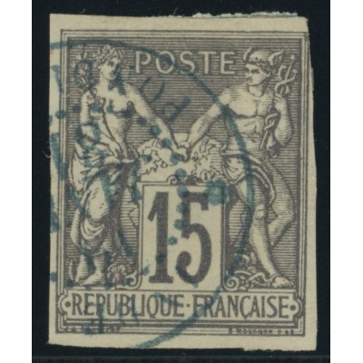Sage Type II YT 33 - 15 c. gris - Oblitere cote 100 euro