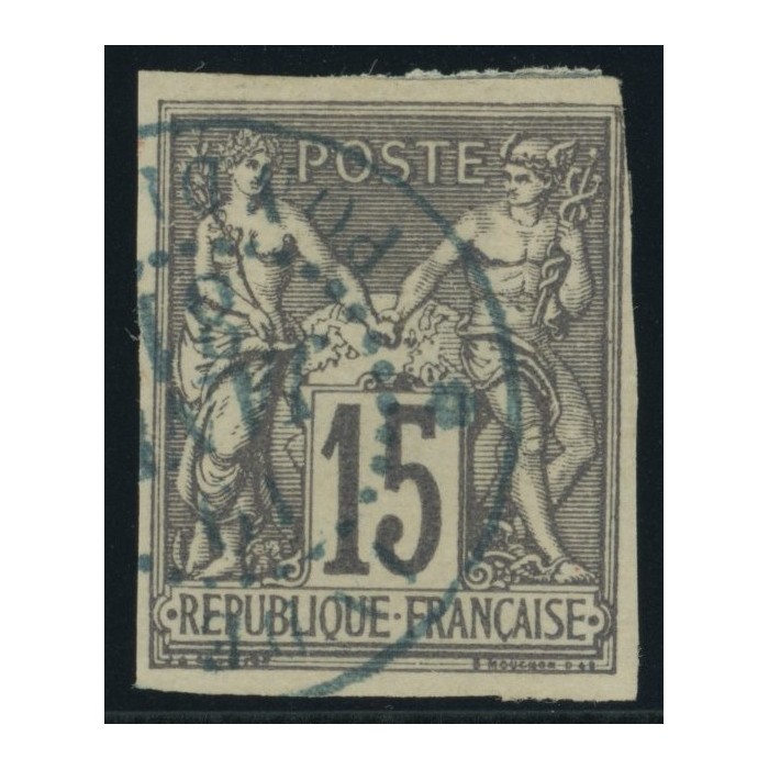 Sage Type II YT 33 - 15 c. gris - Oblitere cote 100 euro