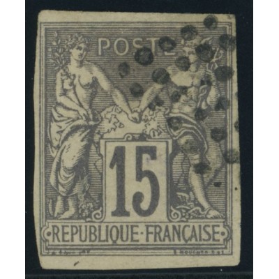 Sage Type II YT 33 - 15 c. gris - Oblitere cote 100 euro