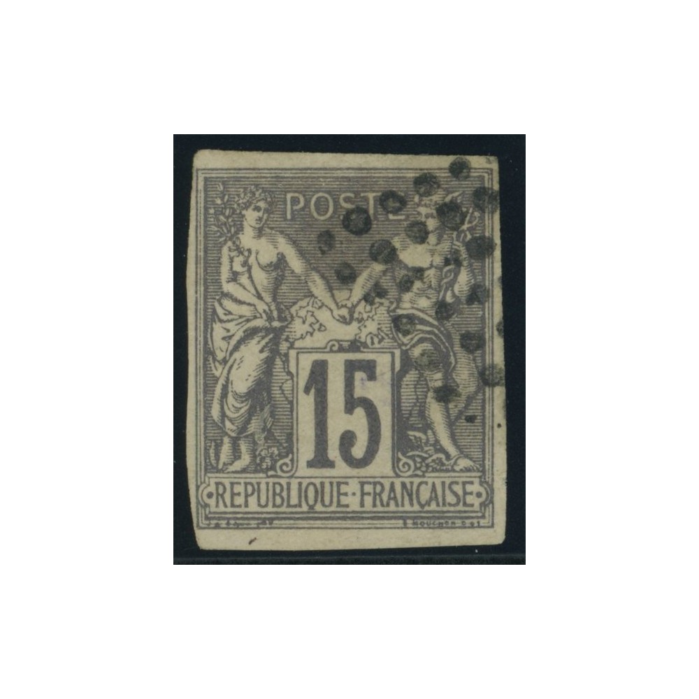 Sage Type II YT 33 - 15 c. gris - Oblitere cote 100 euro