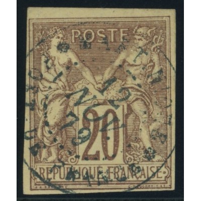 Sage Type II YT 34 - 20 c. brun-lilas - Oblitere cote 12 euro