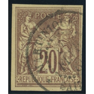 Sage Type II YT 34 - 20 c. brun-lilas - Oblitere cote 12 euro