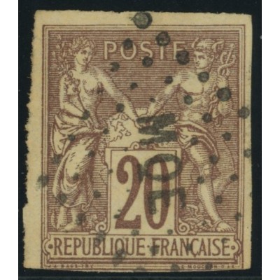 Sage Type II YT 34 - 20 c. brun-lilas - Oblitere cote 12 euro