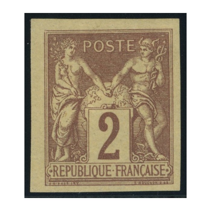 Sage Type II YT 38 - 2 c. lilas-brun - Neuf x cote 30 euro