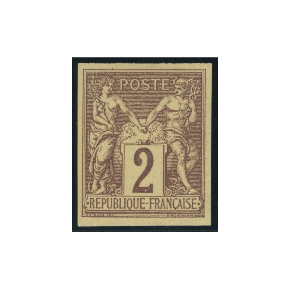 Sage Type II YT 38 - 2 c. lilas-brun - Neuf x cote 30 euro