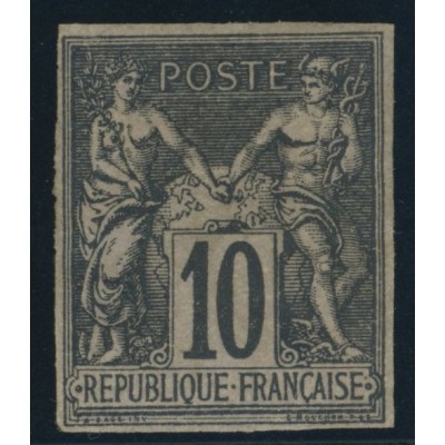 Sage Type II YT 40 - 10 c. noir s. lilas - Neuf x cote 165 euro