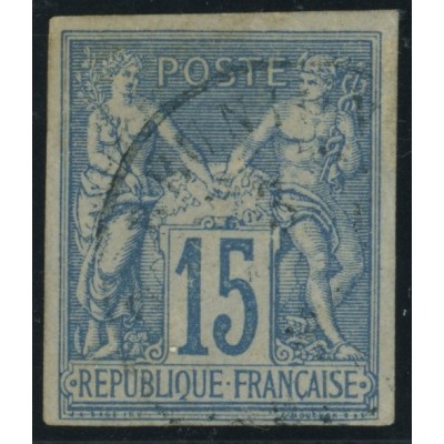 Sage Type II YT 41 - 15 c. bleu - Oblitere cote 25 euro