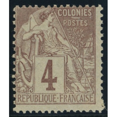 Alphée Dubois YT 48 - 4 c. lilas-brun s. gris - Neuf x cote 7,5 euro