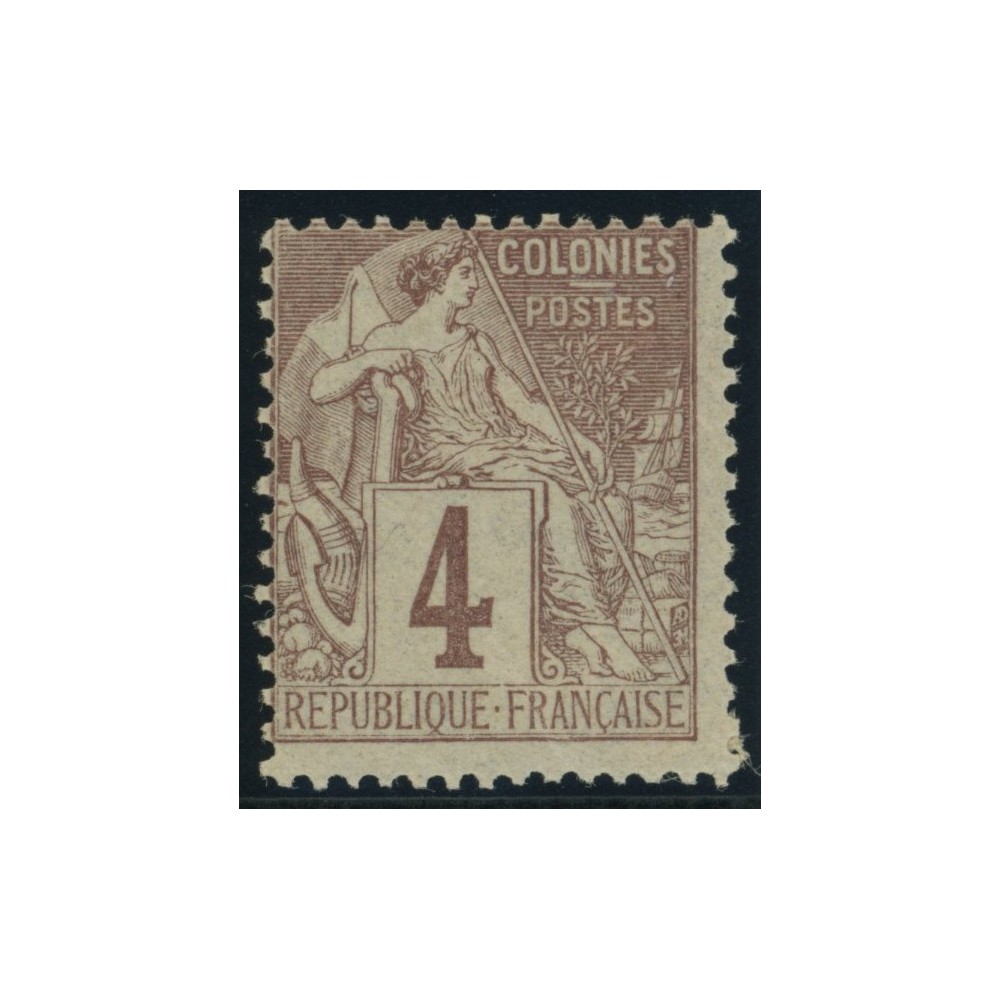 Alphée Dubois YT 48 - 4 c. lilas-brun s. gris - Neuf x cote 7,5 euro