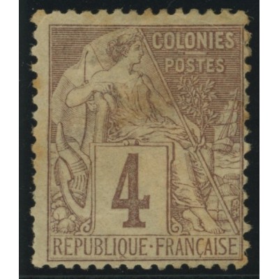 Alphée Dubois YT 48 - 4 c. lilas-brun s. gris - Neuf x cote 7,5 euro