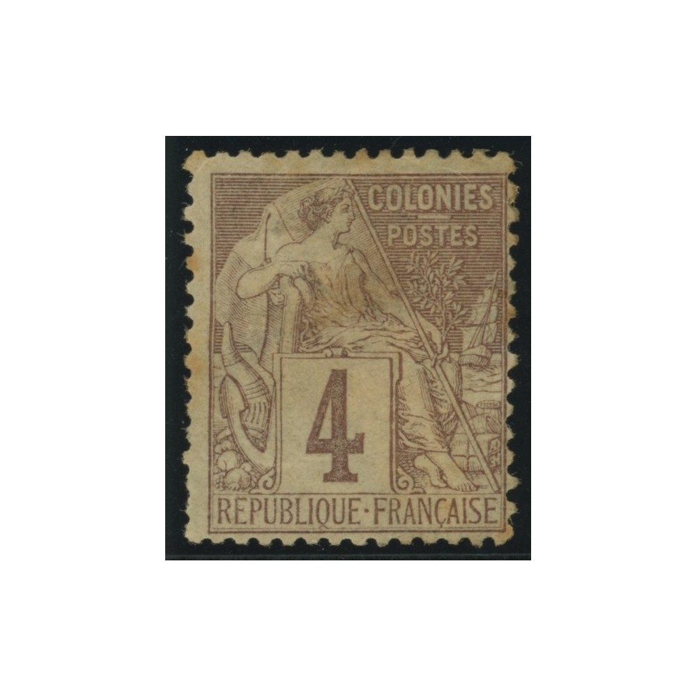 Alphée Dubois YT 48 - 4 c. lilas-brun s. gris - Neuf x cote 7,5 euro