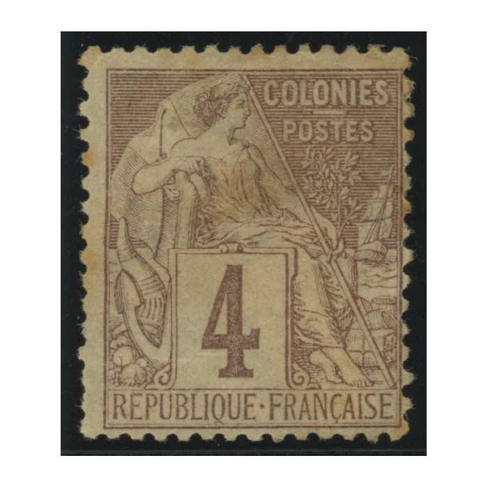 Alphée Dubois YT 48 - 4 c. lilas-brun s. gris - Neuf x cote 7,5 euro