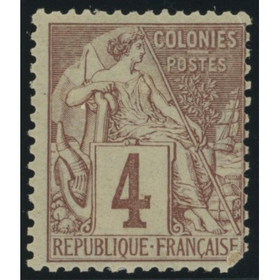 Alphée Dubois YT 48 - 4 c. lilas-brun s. gris - Neuf x cote 7,5 euro
