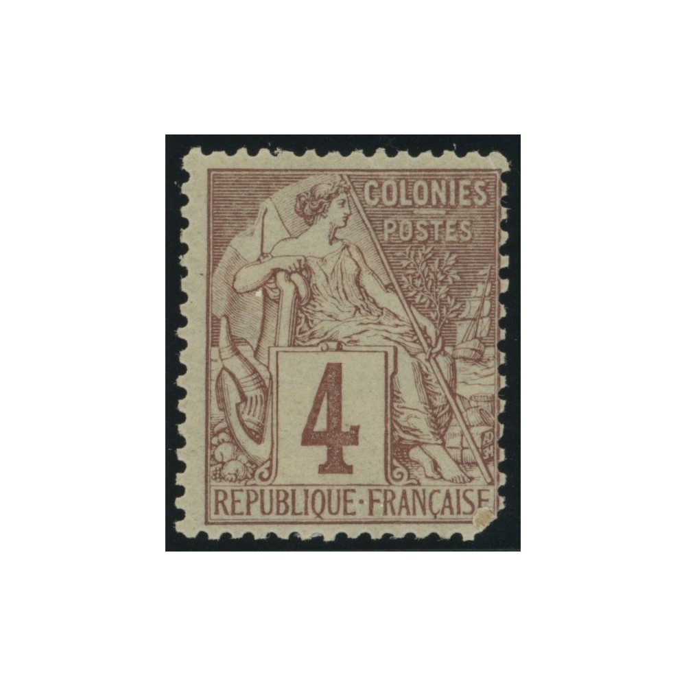 Alphée Dubois YT 48 - 4 c. lilas-brun s. gris - Neuf x cote 7,5 euro