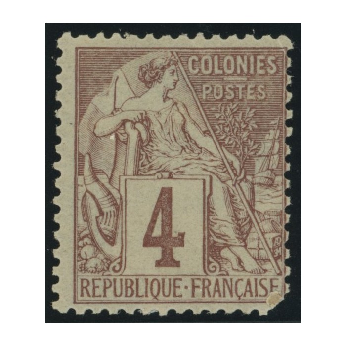 Alphée Dubois YT 48 - 4 c. lilas-brun s. gris - Neuf x cote 7,5 euro