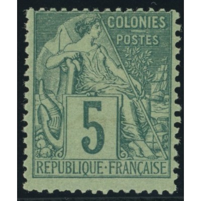 Alphée Dubois YT 49 - 5 c. vert - Neuf xx cote 17 euro