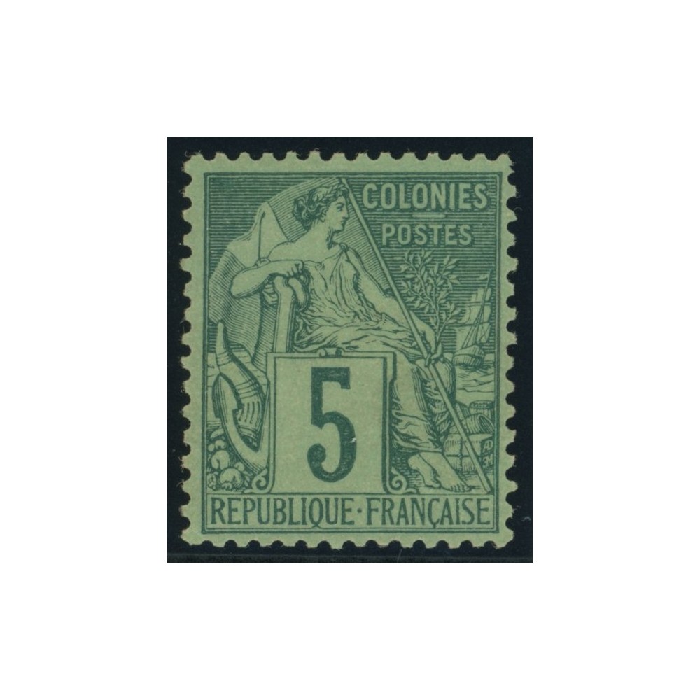 Alphée Dubois YT 49 - 5 c. vert - Neuf x cote 8,5 euro