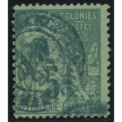 Alphée Dubois YT 49 - 5 c. vert - Oblitere cote 4,5 euro