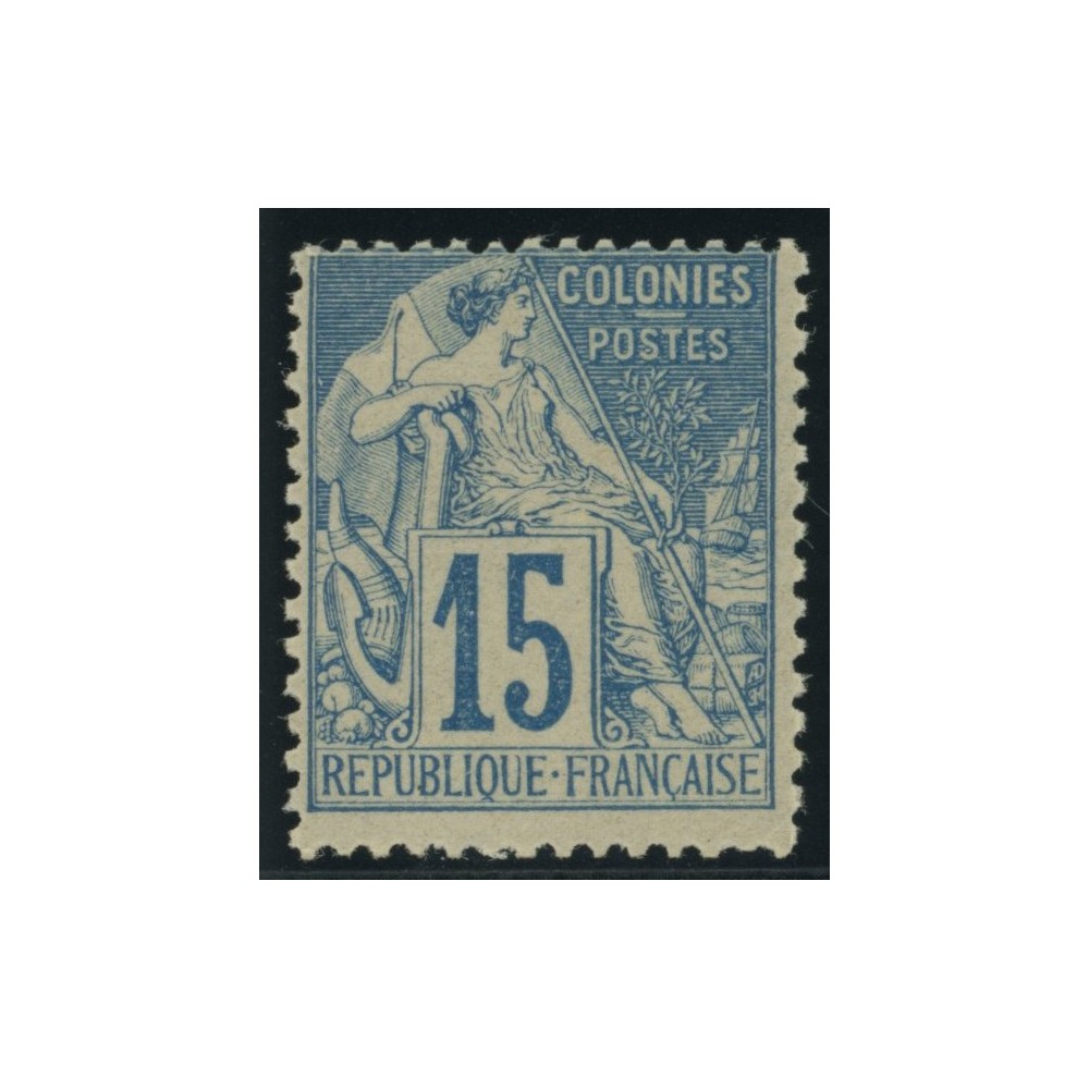 Alphée Dubois YT 51 - 15 c. bleu - Neuf xx cote 45 euro