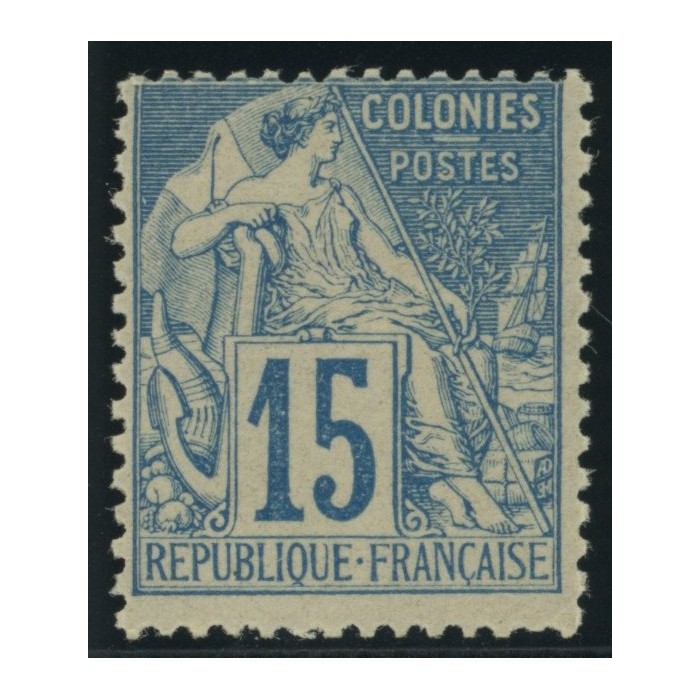 Alphée Dubois YT 51 - 15 c. bleu - Neuf xx cote 45 euro