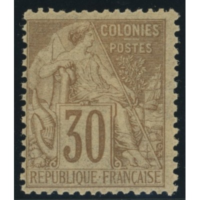 Alphée Dubois YT 55 - 30 c. brun - Neuf x cote 60 euro