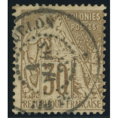 Alphée Dubois YT 55 - 30 c. brun - Oblitere cote 30 euro