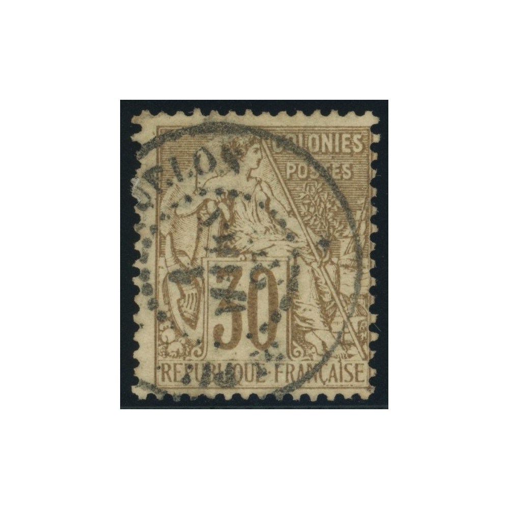 Alphée Dubois YT 55 - 30 c. brun - Oblitere cote 30 euro