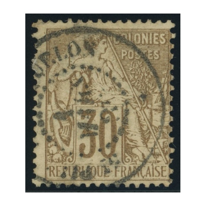 Alphée Dubois YT 55 - 30 c. brun - Oblitere cote 30 euro