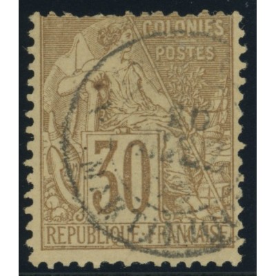 Alphée Dubois YT 55 - 30 c. brun - Oblitere cote 30 euro