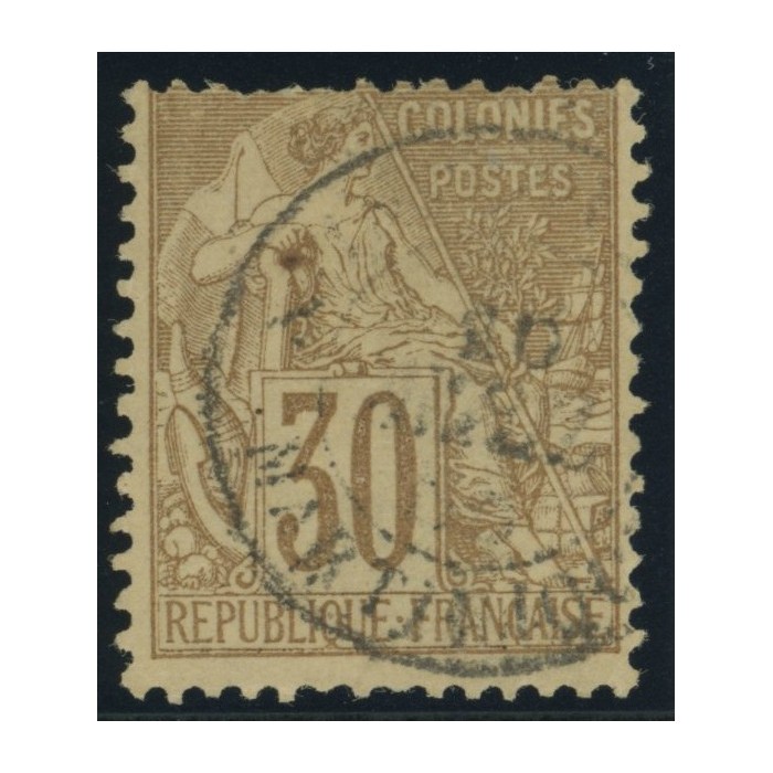 Alphée Dubois YT 55 - 30 c. brun - Oblitere cote 30 euro