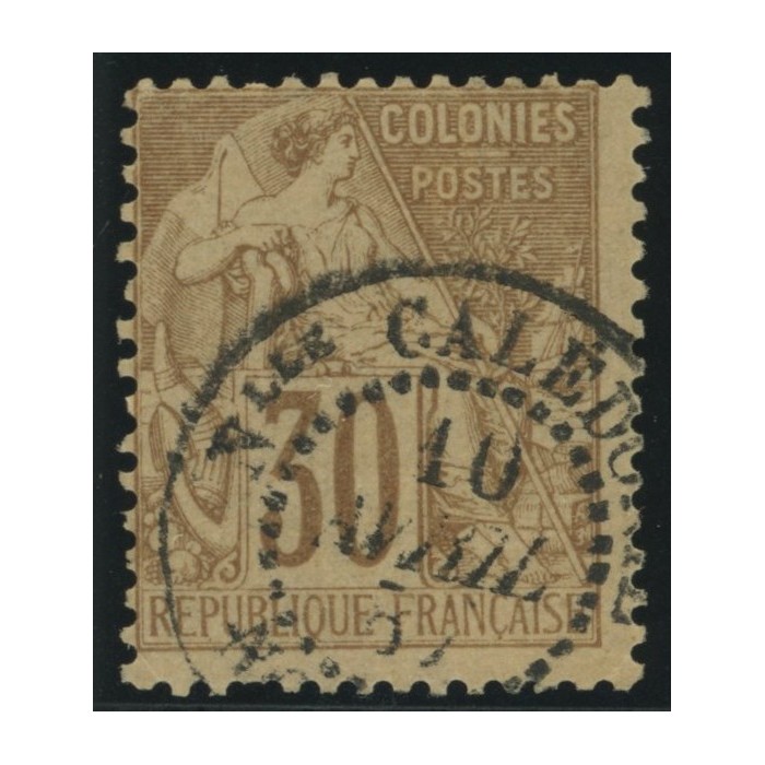 Alphée Dubois YT 55 - 30 c. brun - Oblitere cote 30 euro