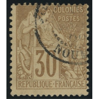 Alphée Dubois YT 55 - 30 c. brun - Oblitere cote 30 euro