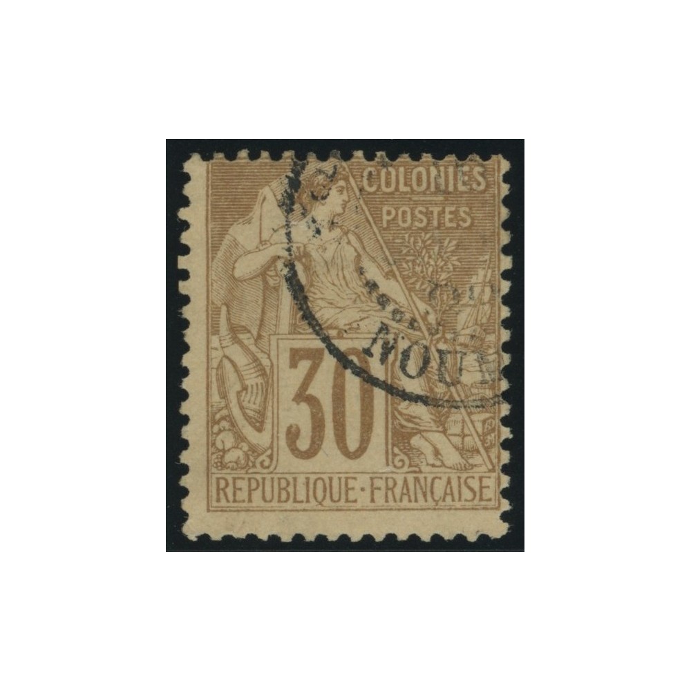 Alphée Dubois YT 55 - 30 c. brun - Oblitere cote 30 euro