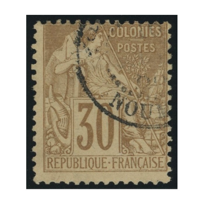 Alphée Dubois YT 55 - 30 c. brun - Oblitere cote 30 euro