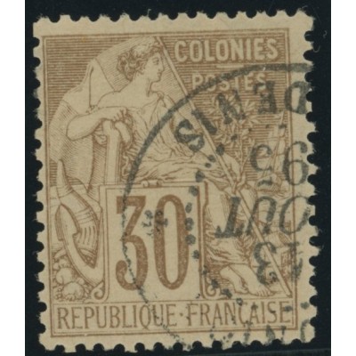 Alphée Dubois YT 55 - 30 c. brun - Oblitere cote 30 euro