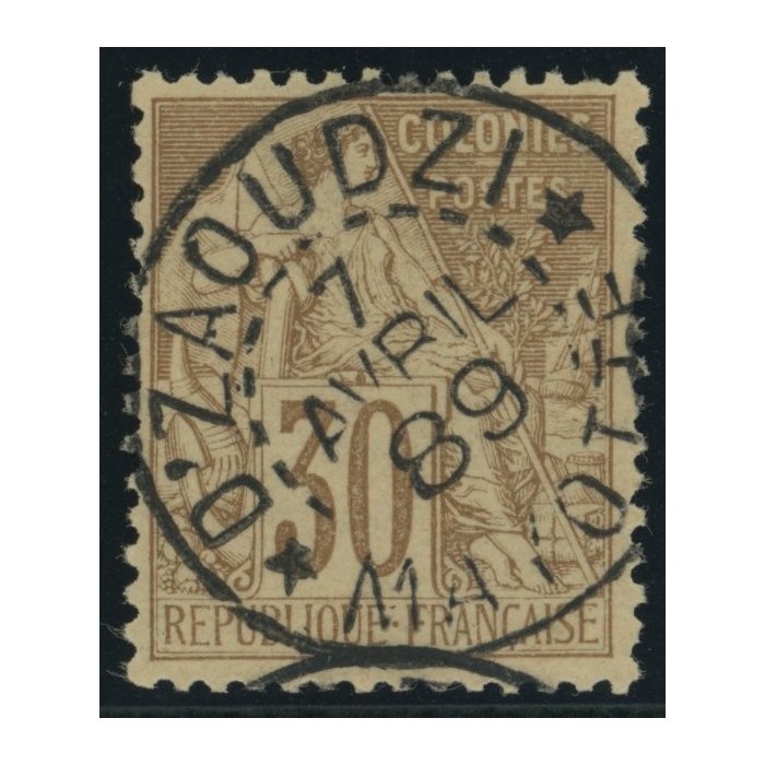 Alphée Dubois YT 55 - 30 c. brun - Oblitere cote 30 euro