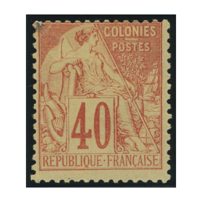 Alphée Dubois YT 57 - 40 c. rouge-orange - Neuf x cote 60 euro