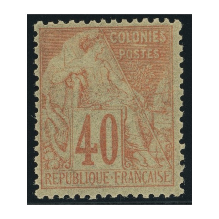 Alphée Dubois YT 57 - 40 c. rouge-orange - Neuf xx cote 125 euro