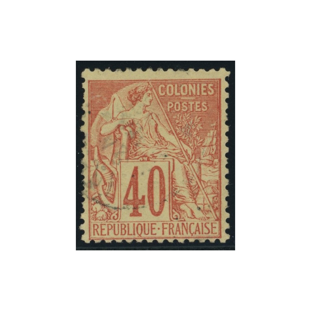 Alphée Dubois YT 57 - 40 c. rouge-orange - Oblitere cote 35 euro