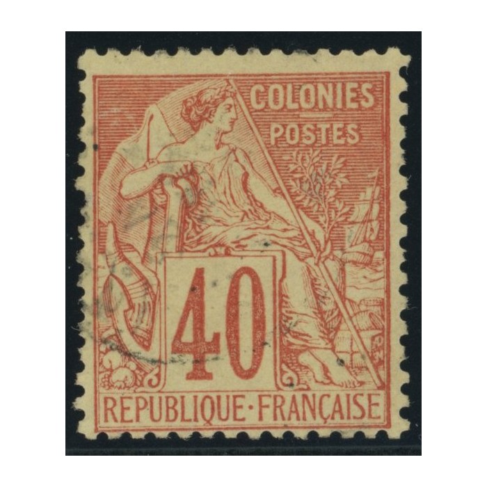 Alphée Dubois YT 57 - 40 c. rouge-orange - Oblitere cote 35 euro