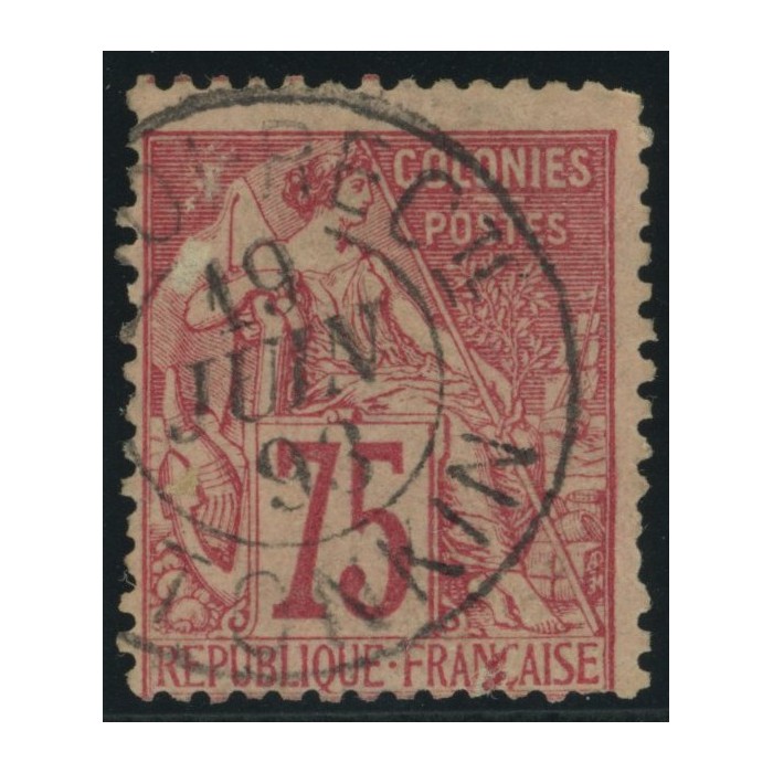 Alphée Dubois YT 58 - 75 c. rose - Oblitere cote 82 euro